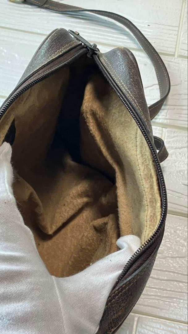 【訳あり】 GUCCIグッチ GG柄ショルダーバッグ ブラウン