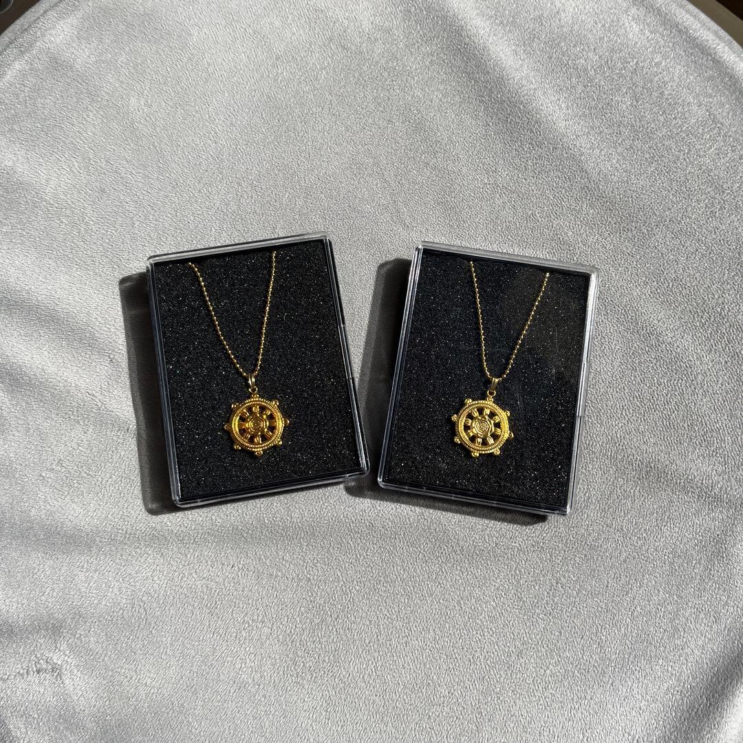 新品　ゴールド 宝輪ネックレス 2 本＆ バンダナ１枚　長渕剛⭐︎お宝グッズ⭐︎