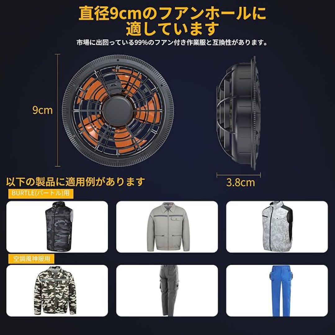 空調作業服 ファンバッテリーセット 43V超高出力 30000mAh 大容量 ❗️