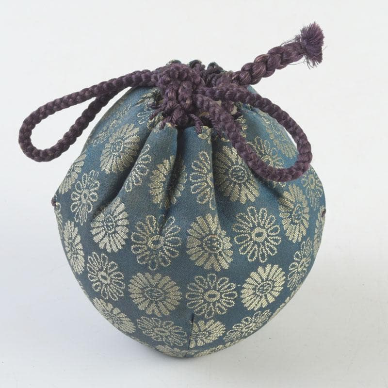 茶道具　瀬戸焼　桶谷定一造　文琳茶入　仕覆付　共箱　V　9501