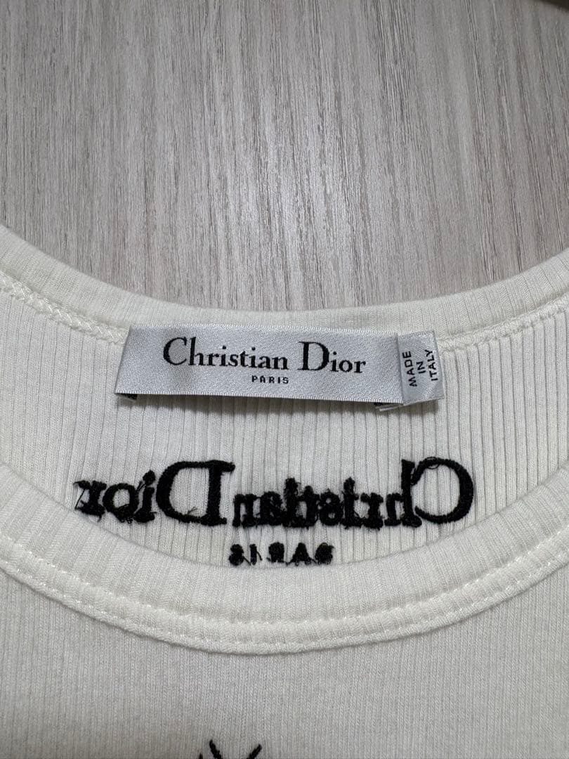 Christian Dior ホワイト タンクトップ