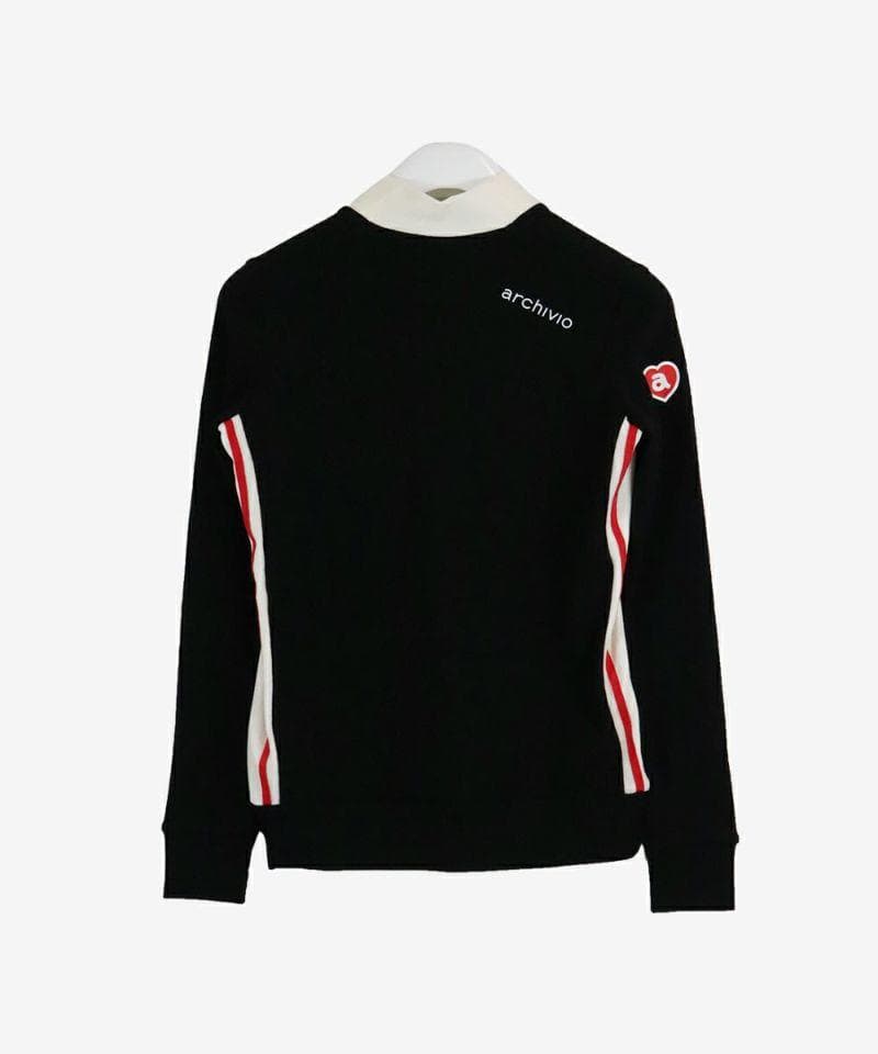 アルチビオ　◆　コットン混長袖リブハイネックプルオーバー