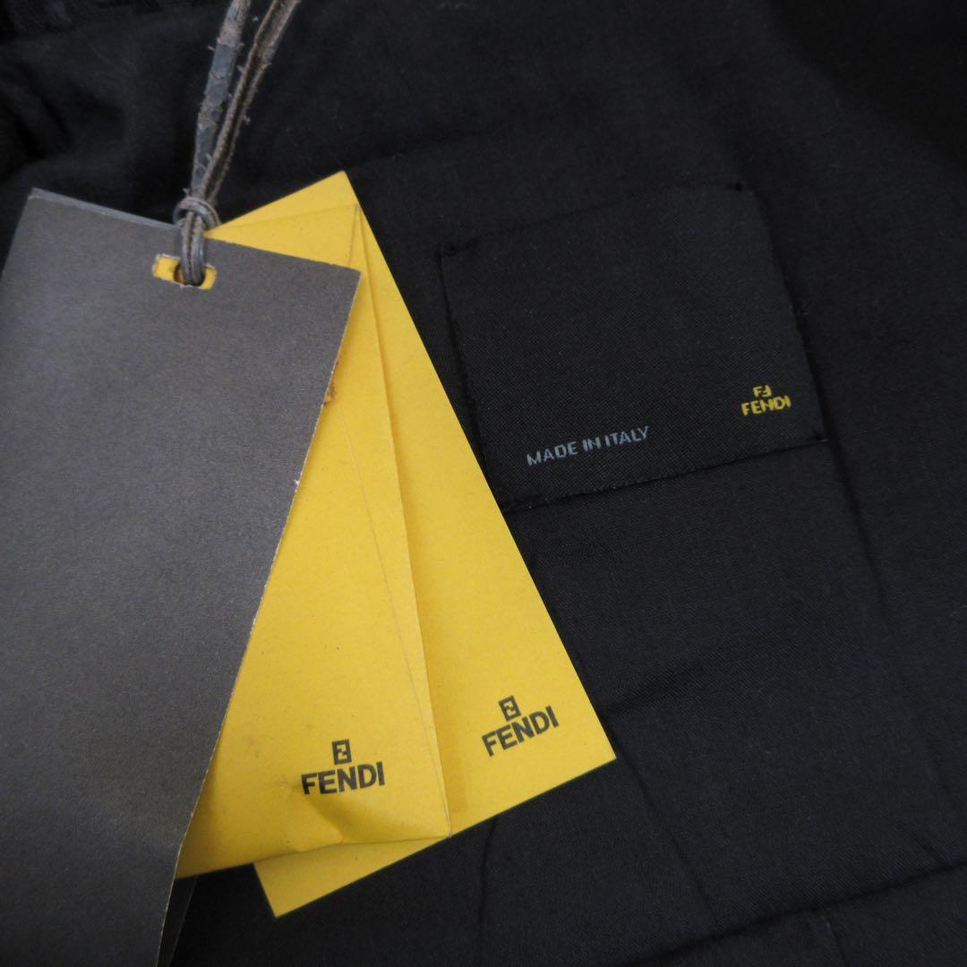 新品! FENDI フェンディ ズッカ柄 パディングライダースジャケット 42