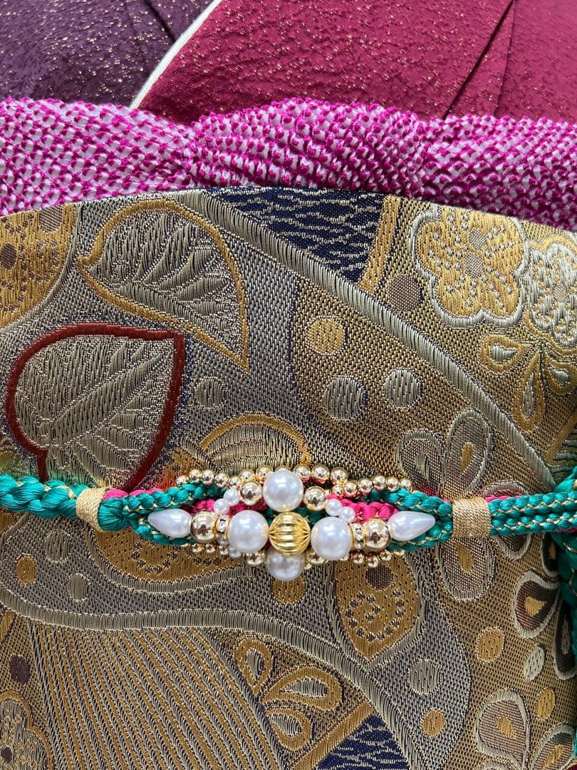 振り袖　フルセット　別誂長襦袢　辻ヶ花　金彩加工　金通し　全通袋帯　694