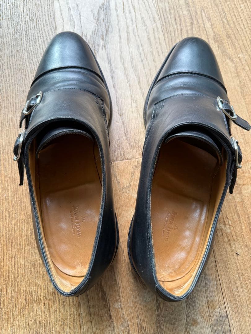 JOHN LOBBジョンロブWILLIAM IIダブルモンクストラップ バッグ付