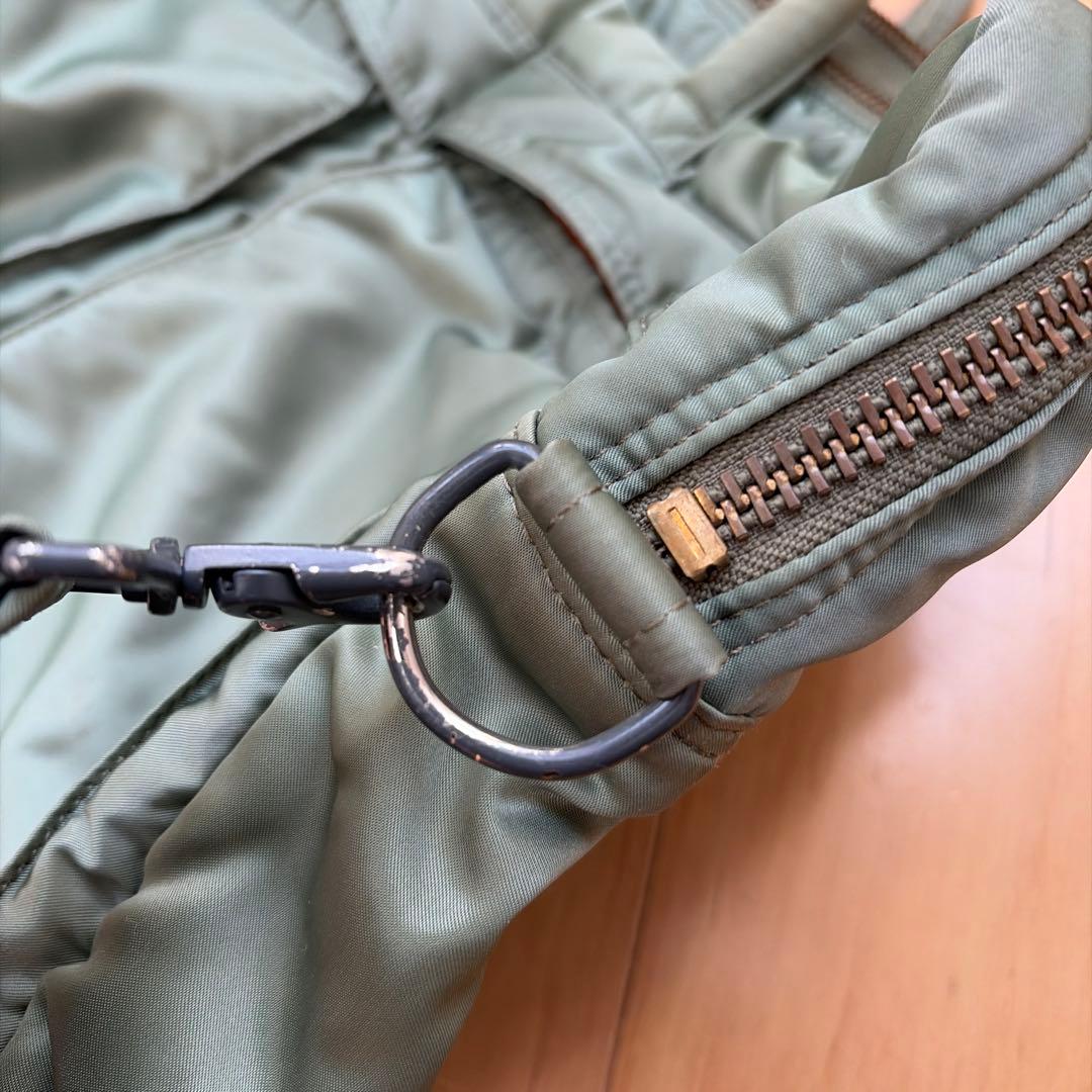 ポーター タンカー セージグリーン 2way ブリーフケース 大きめ