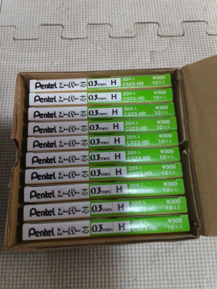 ぺんてる スーパー芯 超大量セット 未使用 109箱 0.3mm 0.4mm