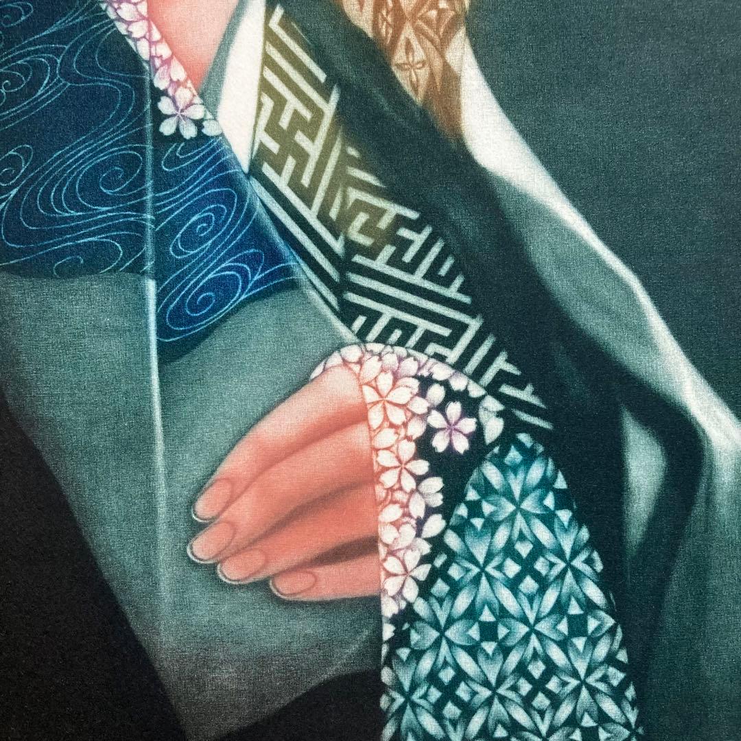 【真作保証】高橋潮 エッチング 直筆サイン 美人 版画 絵画 銅版画