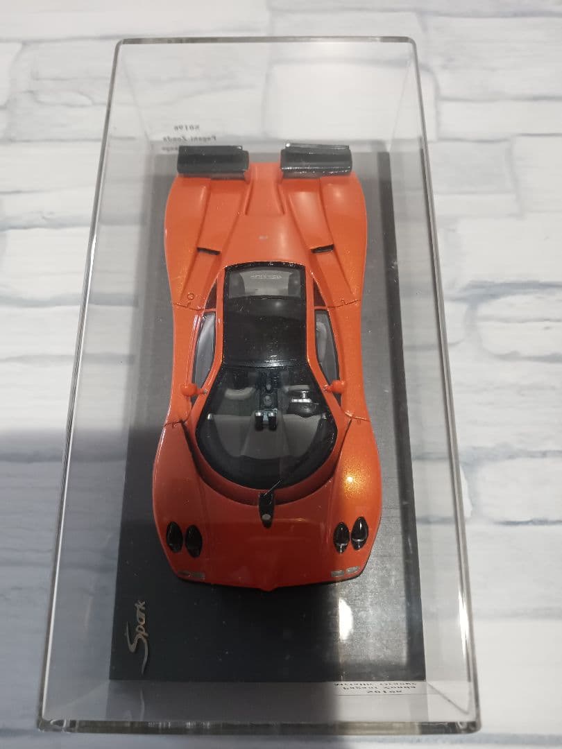 1/43 スパーク　パガーニ　ゾンダ　ミニカー　オレンジメタリック