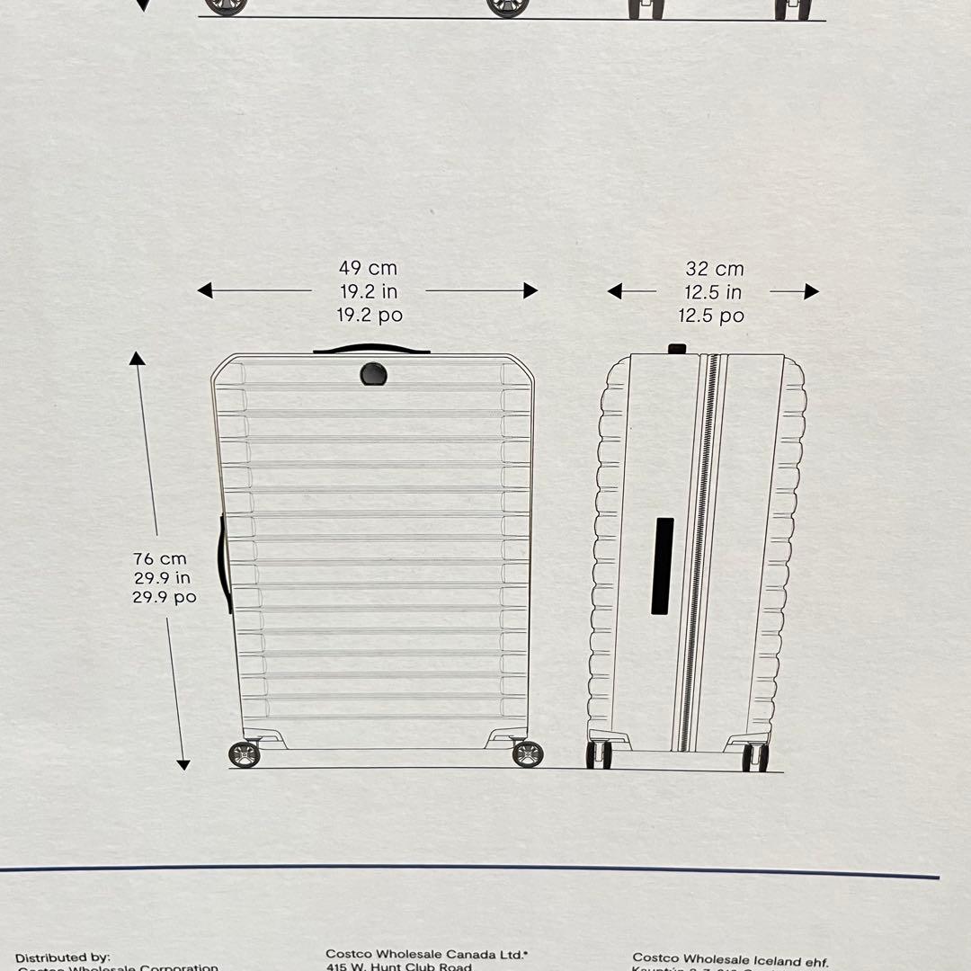 未使用品 デルセー ヘリウムエッジ スーツケース 2個セット 36L/101L