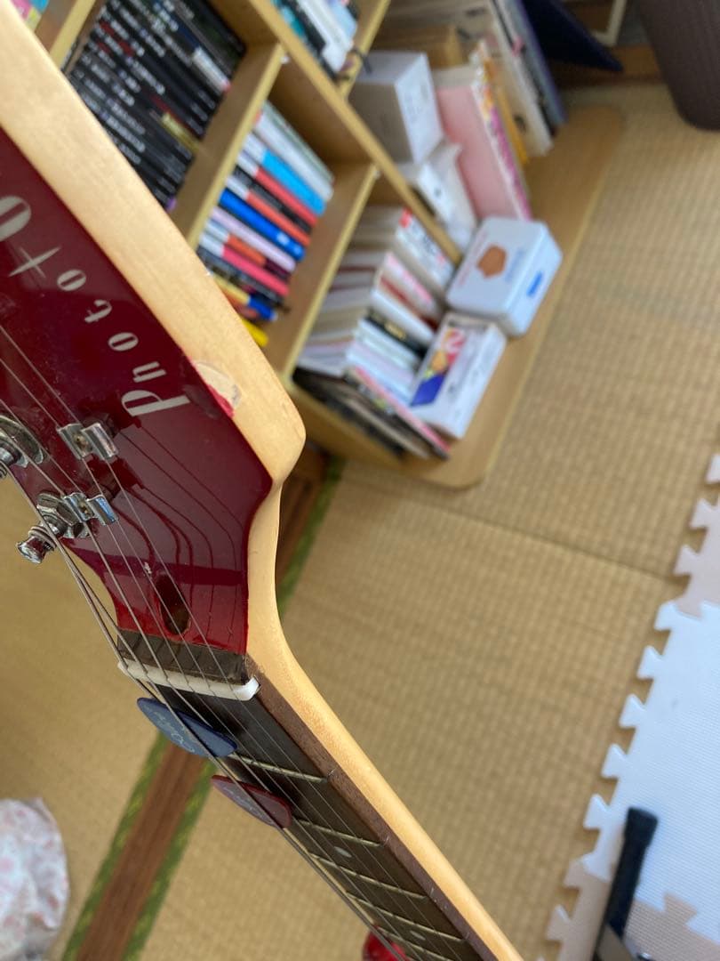 Photogenic エレキギター 赤　チューナー・ピック・ギタースタンド付き