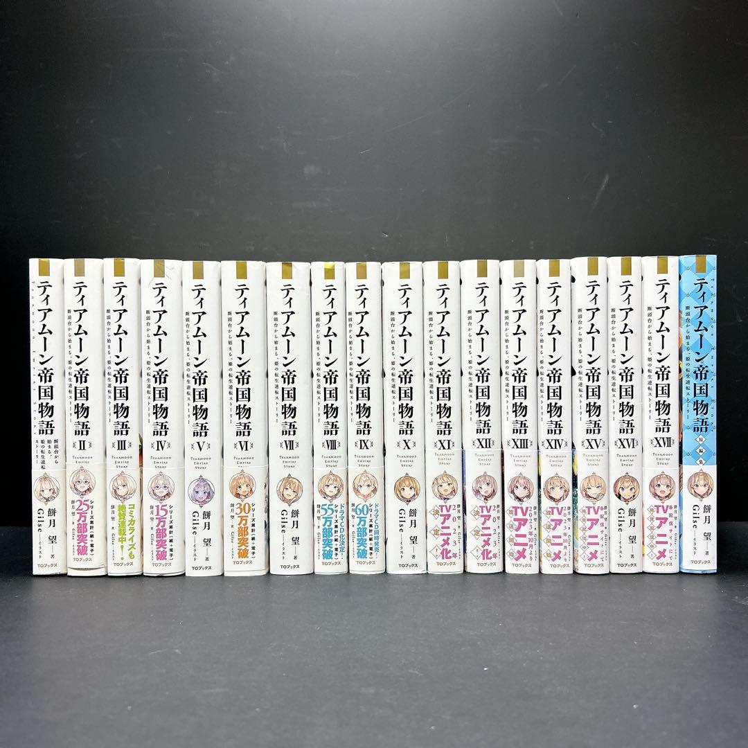 ティアムーン帝国物語 小説 全巻セット 17巻 おまけ1冊 餅月望