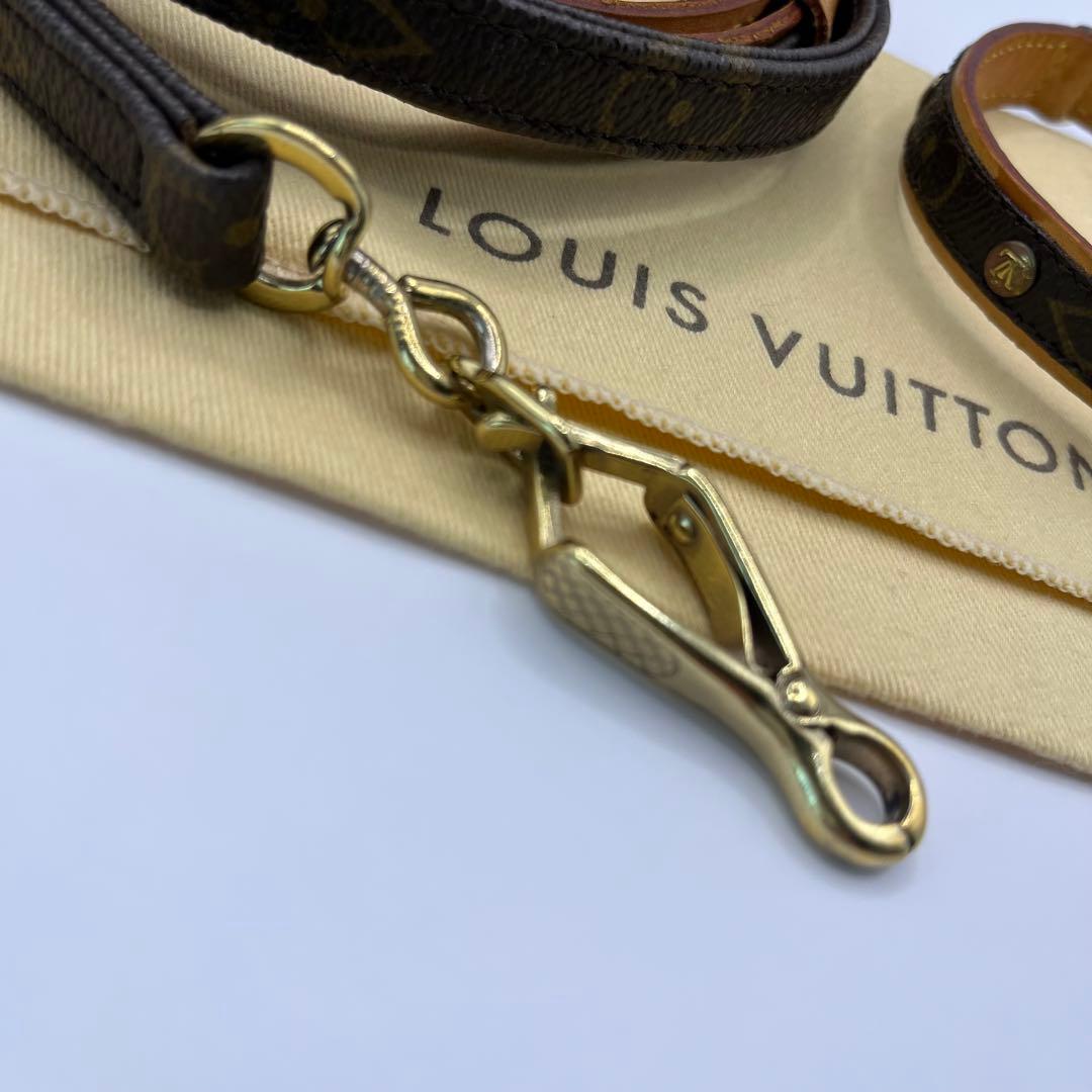 LOUIS VUITTON リード　首輪　セット　ルイヴィトン 中古　モノグラム