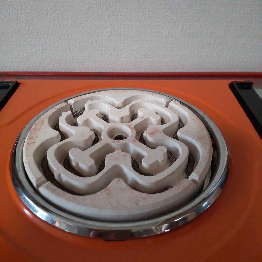 昭和レトロ 電気こんろ SHARP KH-629 600W オレンジ
