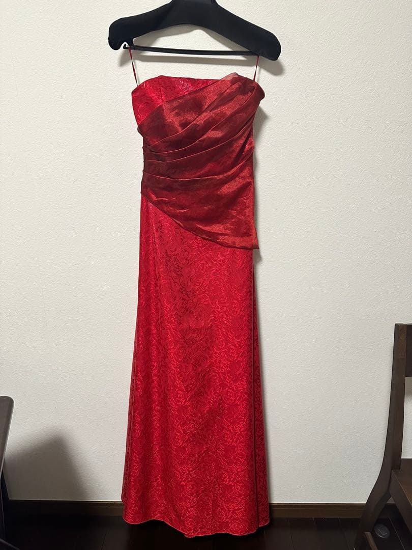 演奏会 赤 ロングドレス