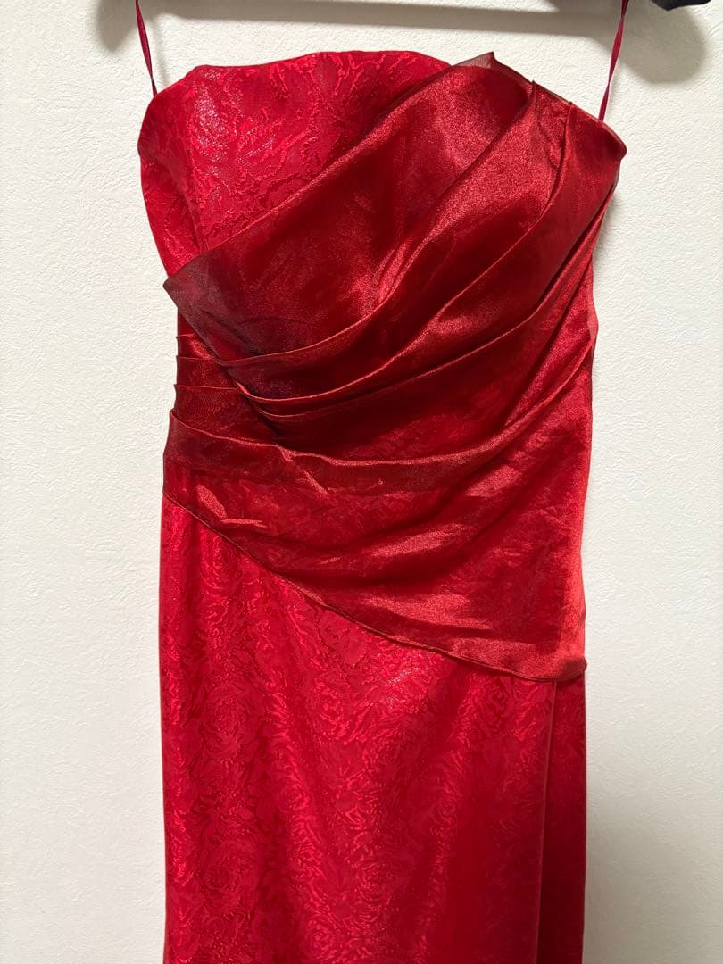 演奏会 赤 ロングドレス