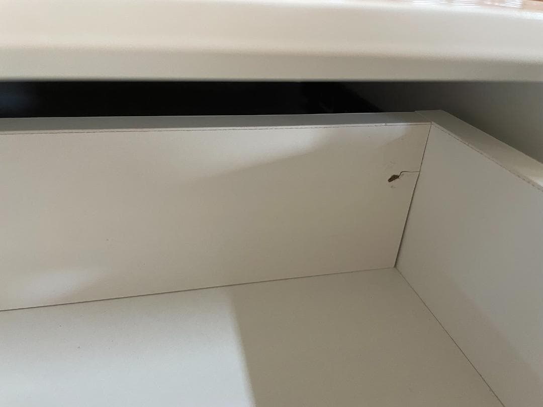 ホワイトドレッサー デスクのみ 訳あり品　写真をご確認 J206-02