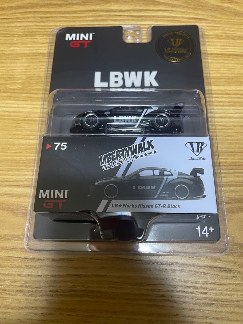 希少！！MINI GT LBWK Nissan GT-R Black 75