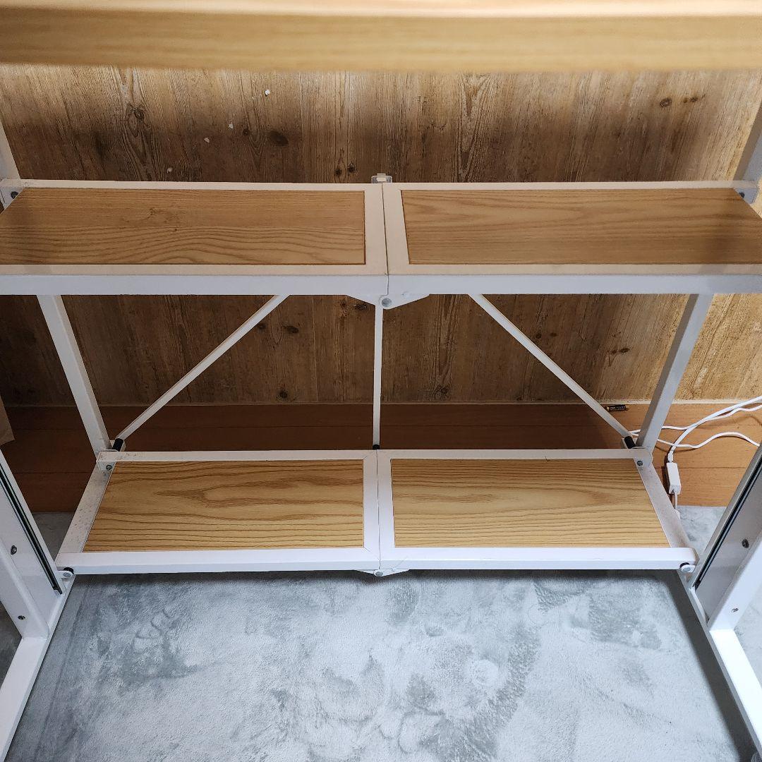 E-WIN スタンディングデスク 木目 幅91.5cm×奥行51㎝