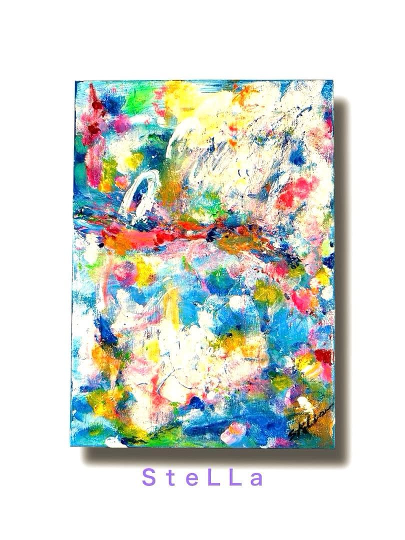 モダンアート　北欧アート　現代アート　空　花　カラフル　フラワーアート　絵　絵画