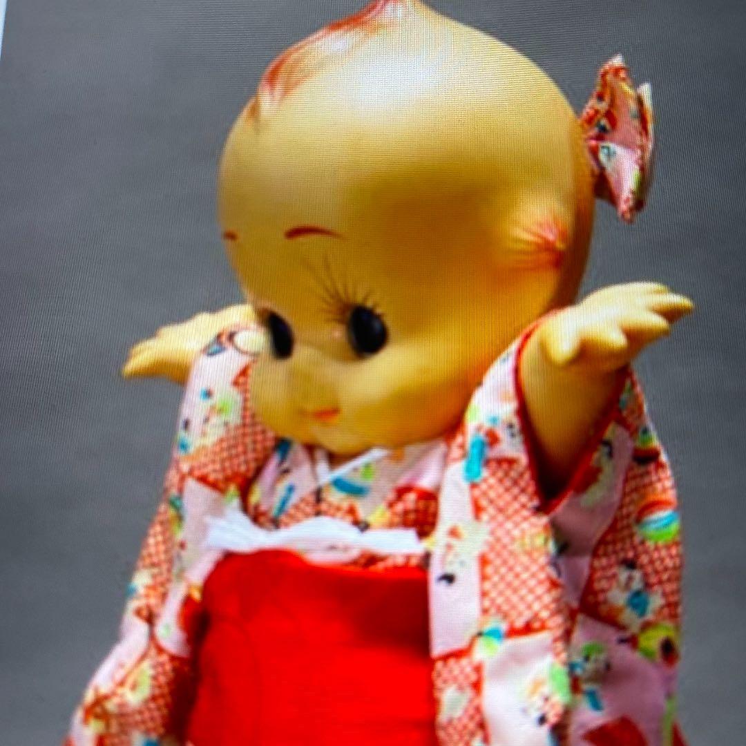 昭和レトロ　特大54センチ　浴衣着キューピー人形