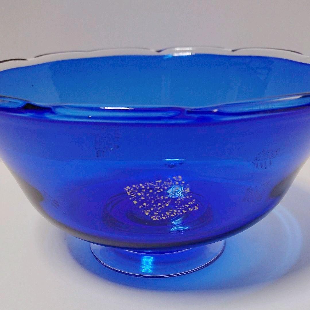 茶道具  義山 菓子鉢  瑠璃草  上野良樹