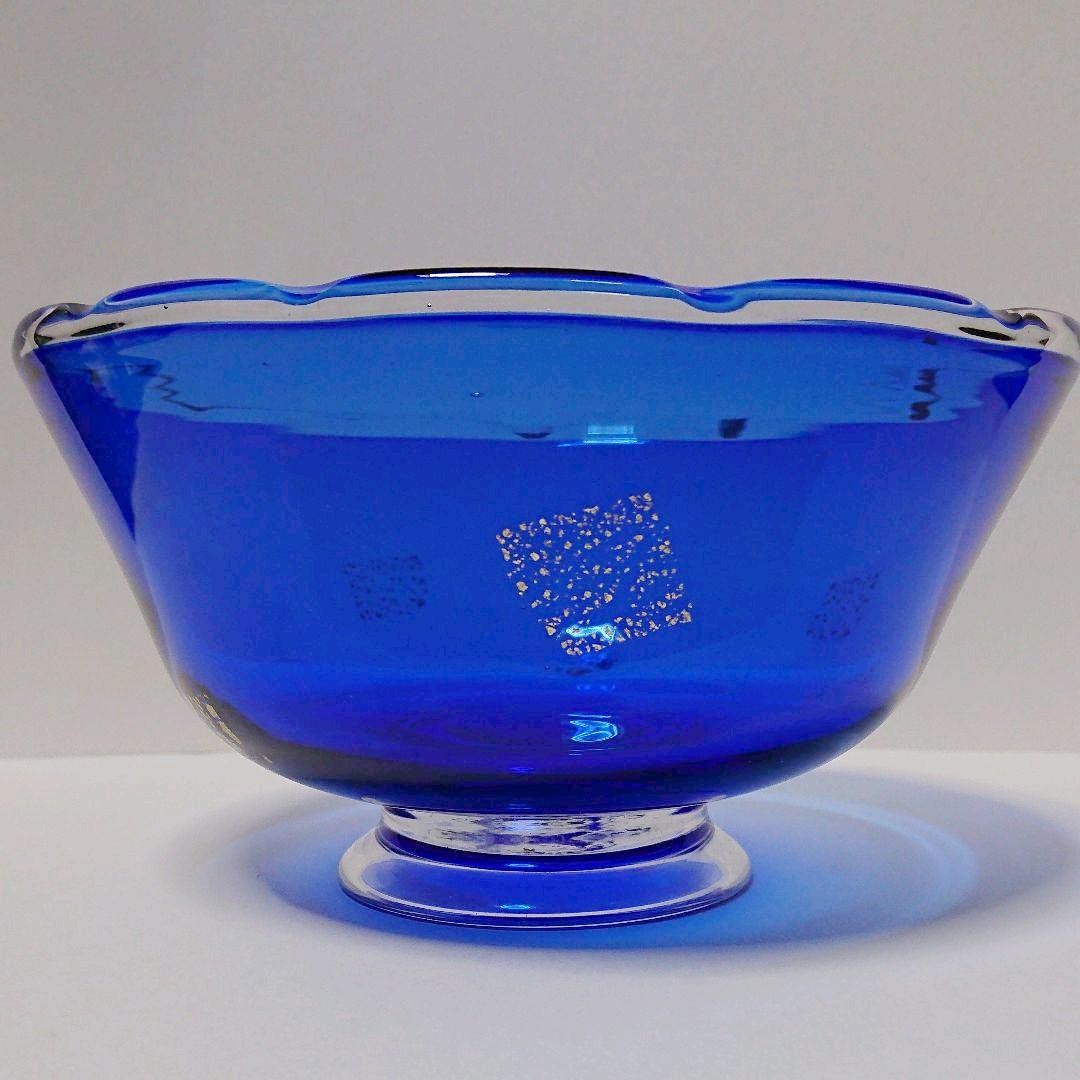 茶道具  義山 菓子鉢  瑠璃草  上野良樹