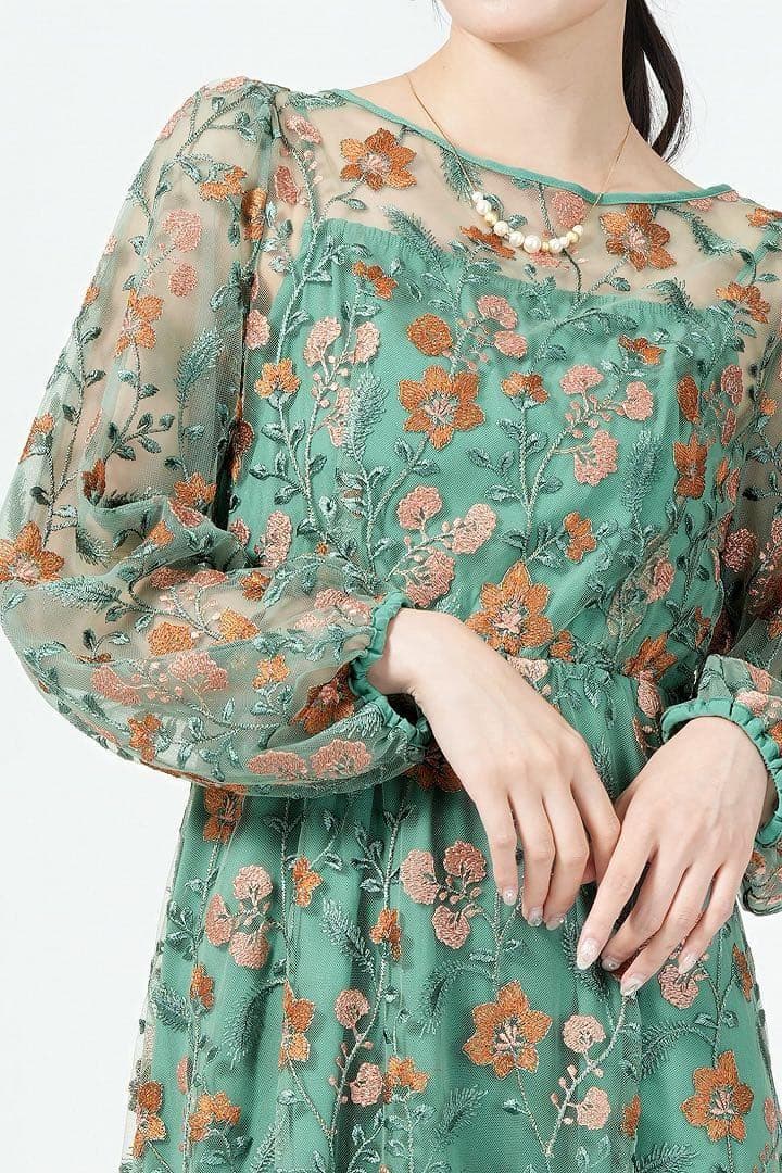 Kastane オケージョンドレス グリーン　サイズ0 結婚式　パーティー