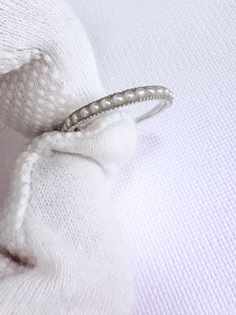 k10WG ミルウチ 淡水パール リング