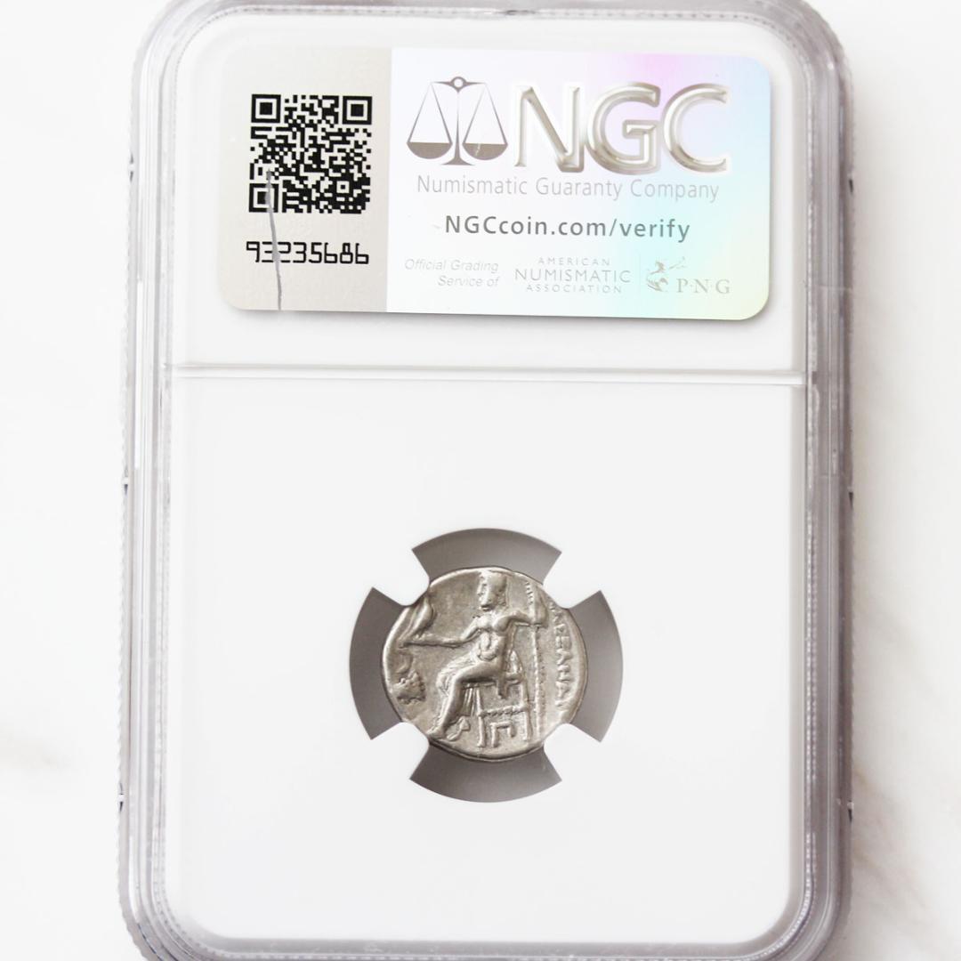 アレクサンドロス3世【VF】 トラキア王国 アレキサンダー大王　ドラクマ銀貨