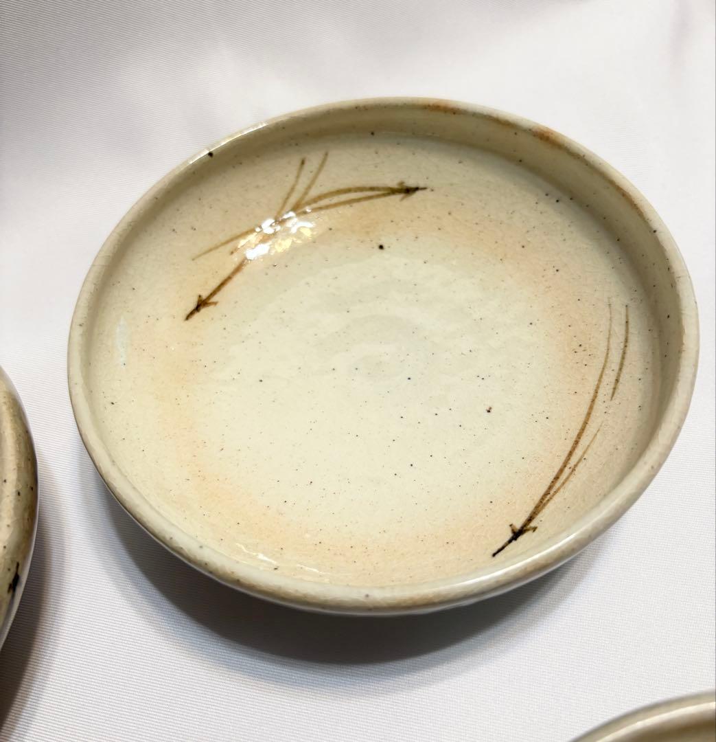 鏡山窯 井上東也 唐津向付 5客 唐津焼 陶芸