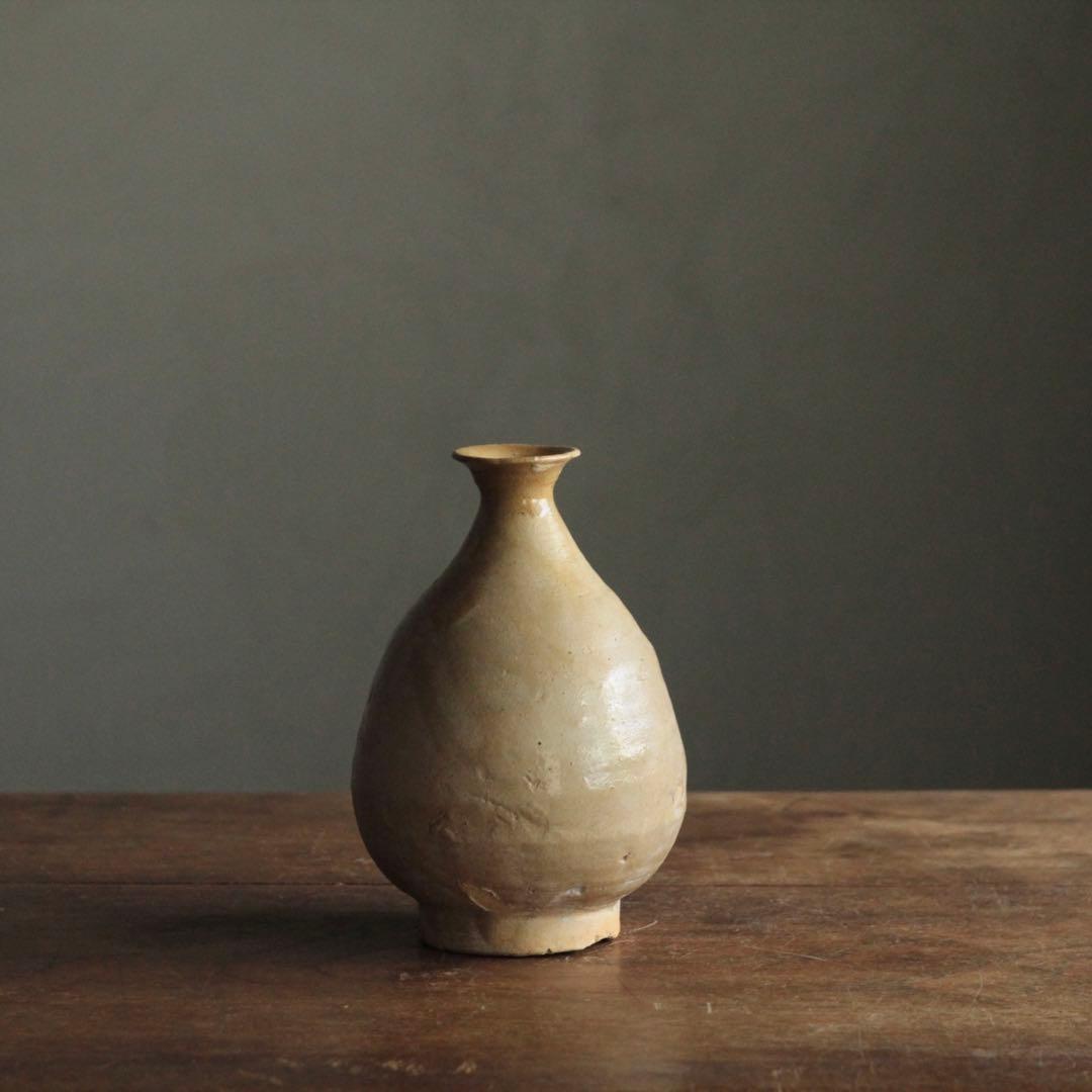 李朝 堅手 瓶 朝鮮美術 古美術 古道具 アンティーク 飾り壺
