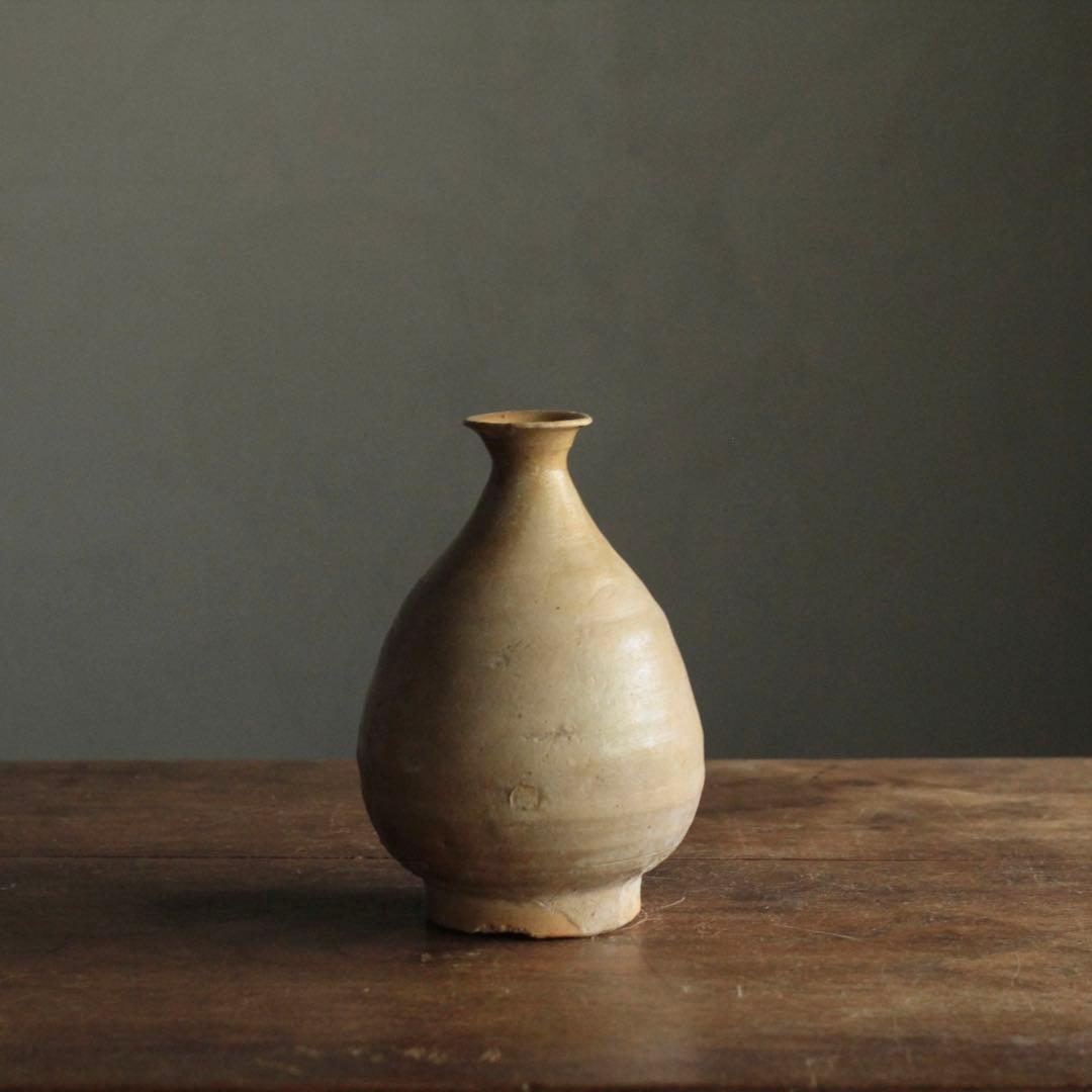 李朝 堅手 瓶 朝鮮美術 古美術 古道具 アンティーク 飾り壺