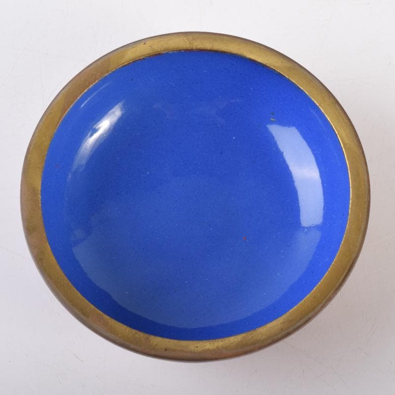 中国　剔紅　堆朱　内七宝　花文　香合　C　7067