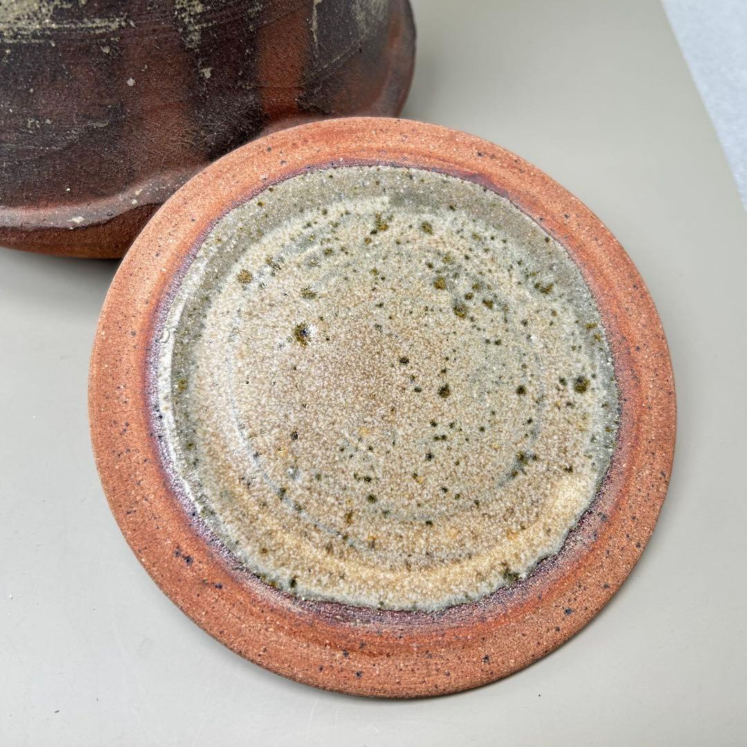 高倉国光 茶道具 水指【小石原焼耳付水指】木箱付き