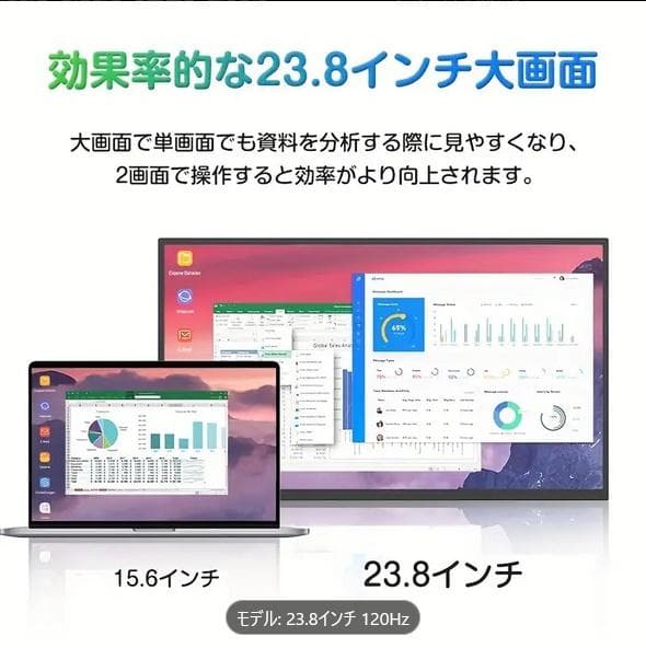 ロック【新品未開封】モバイルモニター 23.8インチ ディスプレイ