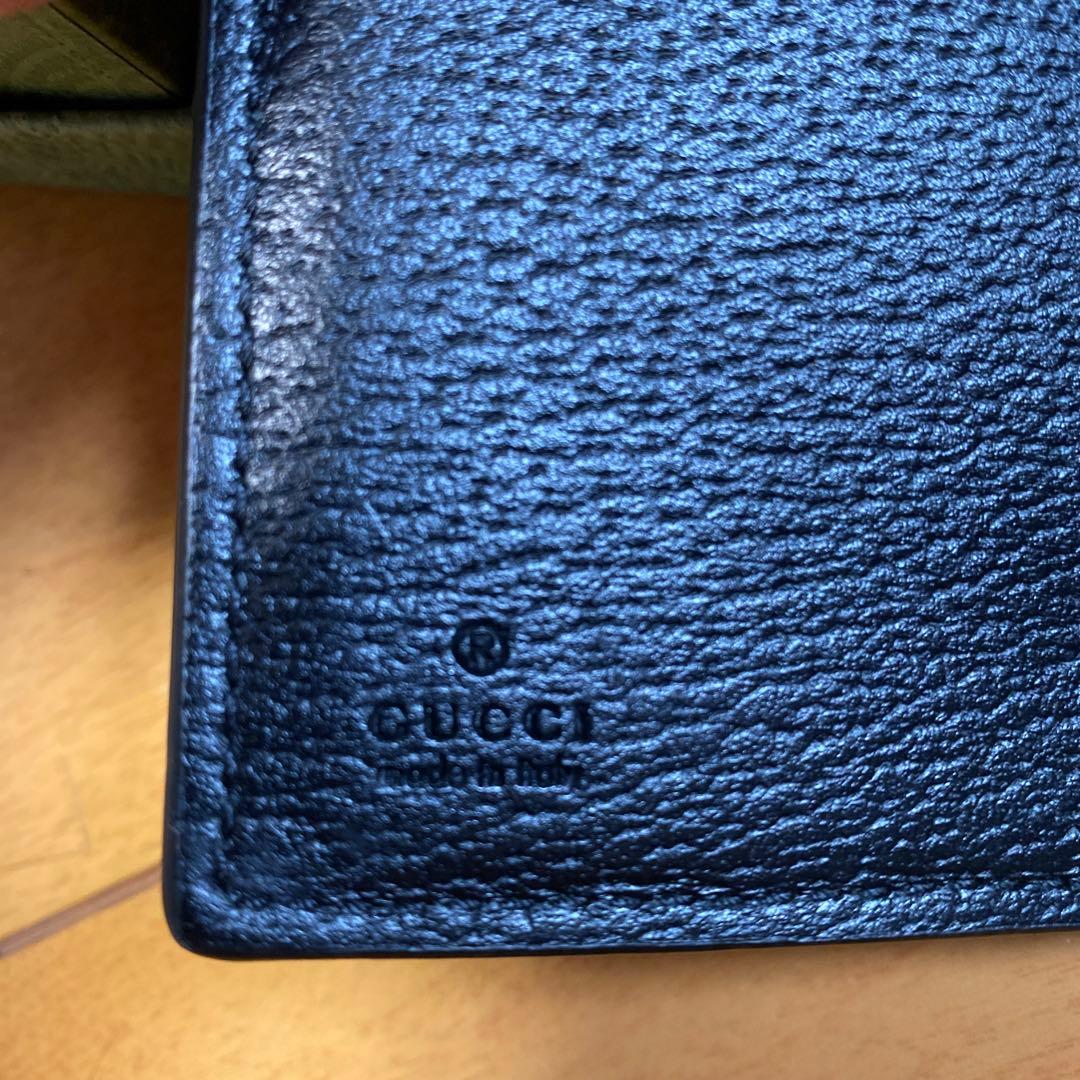 GUCCI 長財布〔GGマーモント〕レザー ロングウォレット