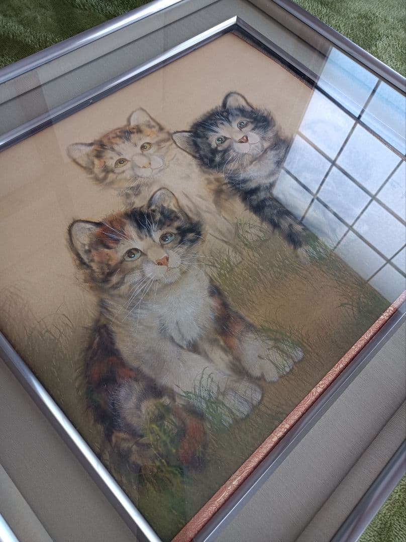 レア 縁起 繁盛 金運 おもてなし 絵 猫 中国 風水 美術 骨董 インテリア