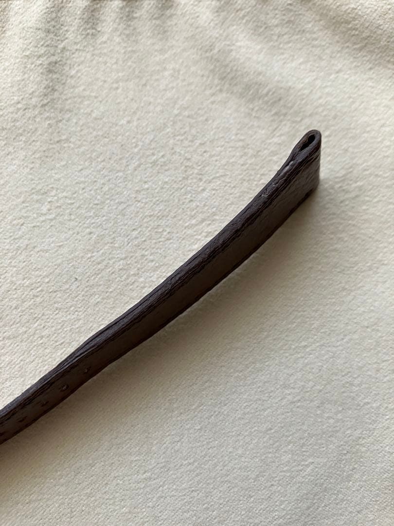 エルメス HERMES 腕時計用純正レザーベルト　幅17㎜　ブラウン　尾錠社外品