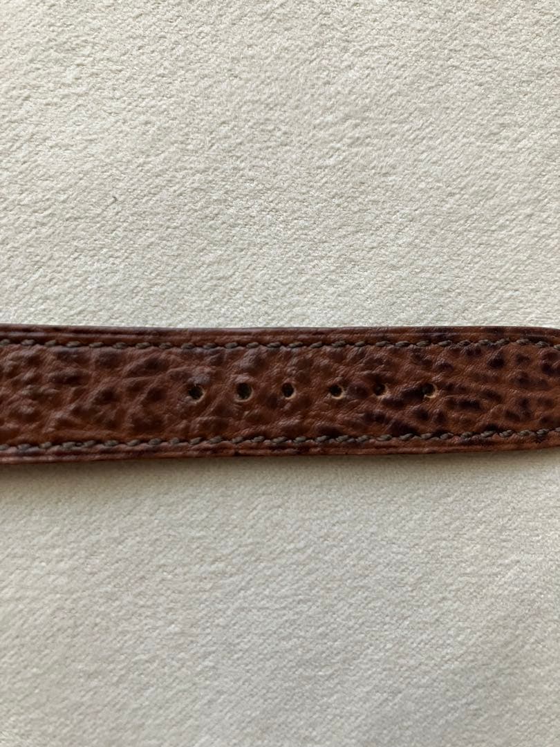 エルメス HERMES 腕時計用純正レザーベルト　幅17㎜　ブラウン　尾錠社外品