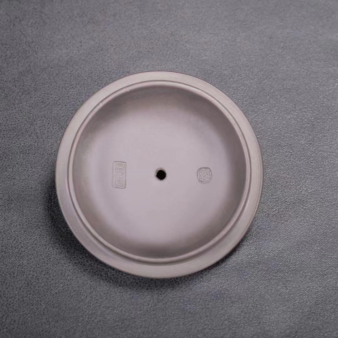 中国古美術・原鉱紫泥・竜頭四方・顧景舟製陶紋・ 紫砂壺・紫泥急須・茶道具・茶壺・