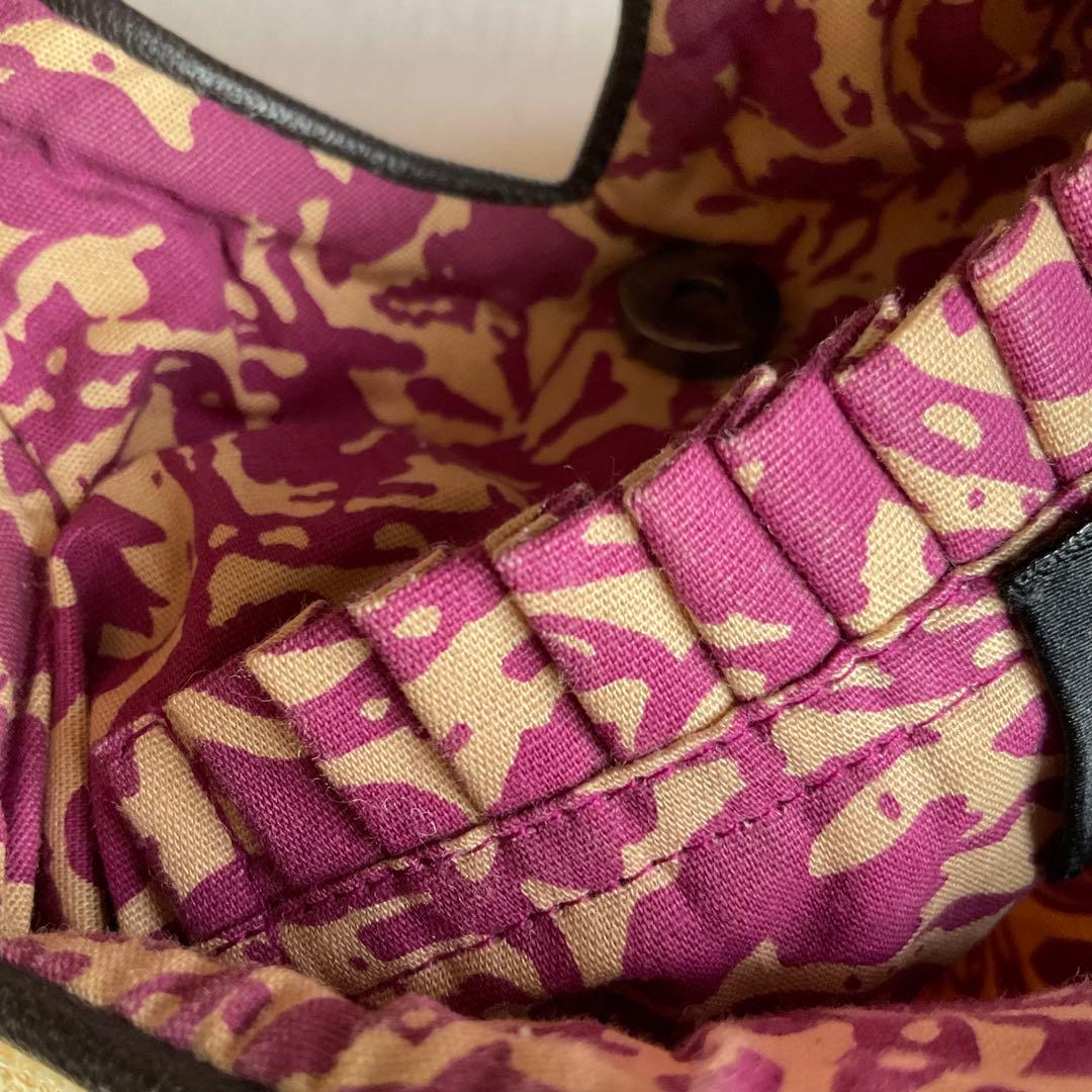 JAMIN PUESH孔雀の羽柄　刺繍バッグ【匿名配送】