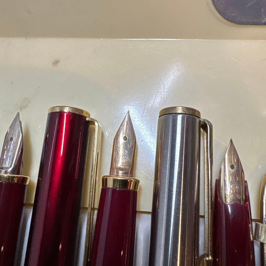 プラチナ　昭和時代の14金ペン先万年筆　４本