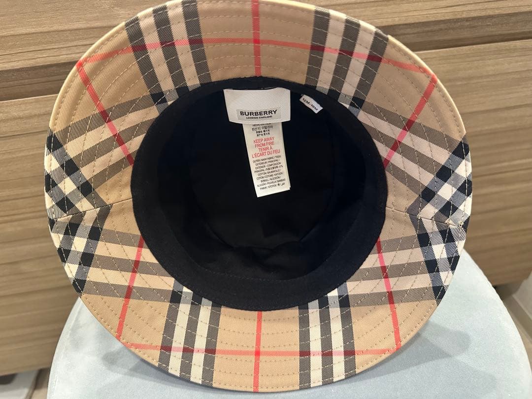 バーバリー BURBERRY キッズ 帽子 バケットハット 12M〜18M