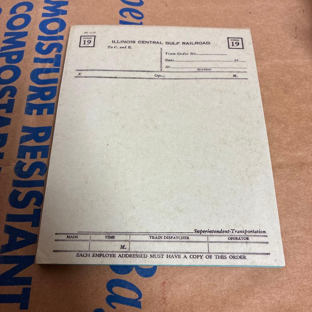 Illinois Central Gulf Railroad 鉄道書類