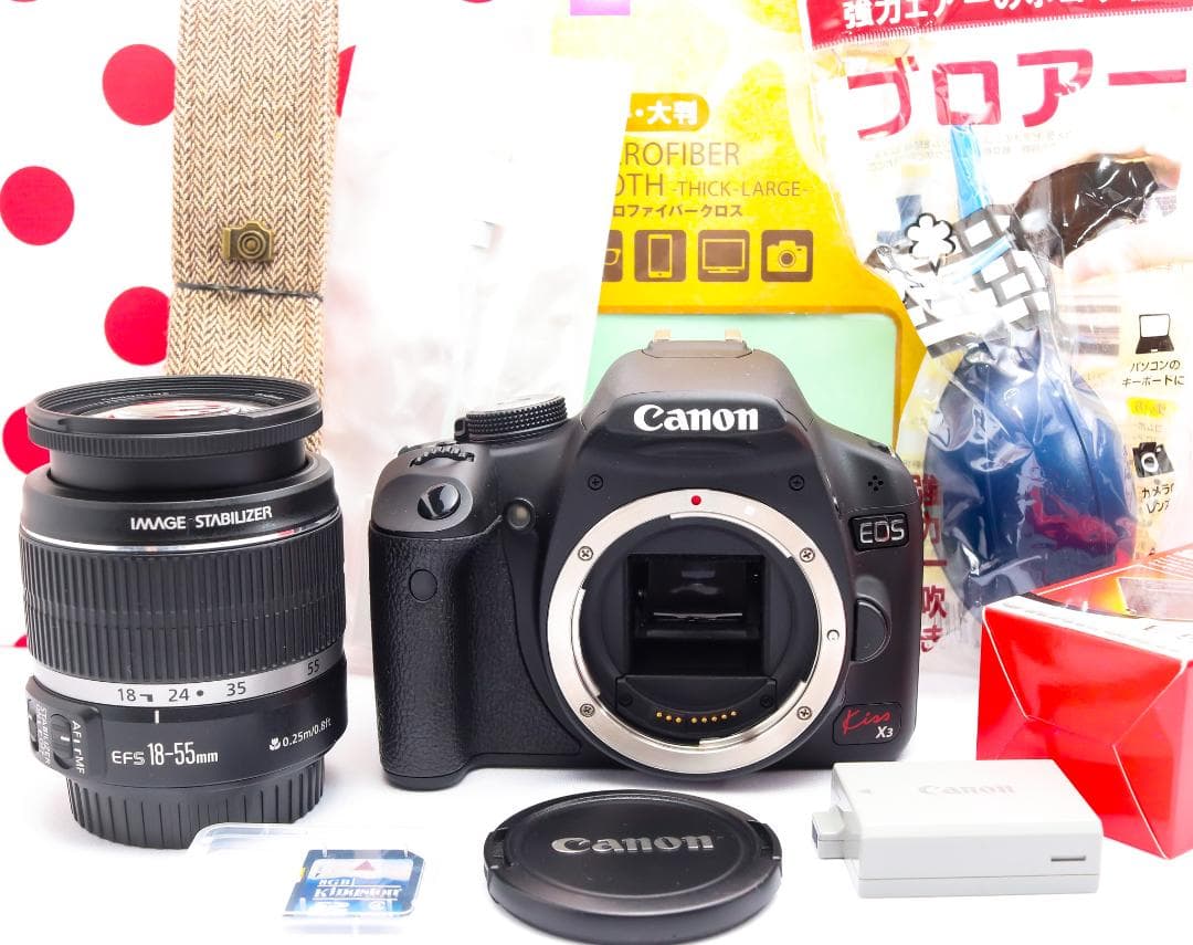 Canon kiss x3❤スマホ転送！❤動画撮影❤軽量&入門モデル❤人気機種