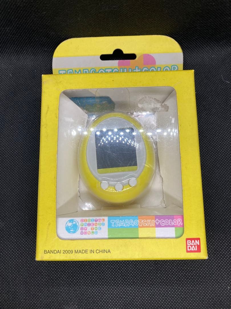 たまごっち　プラスカラー　イエロー　本体　箱・説明書付き　ジャンク　音声のみ