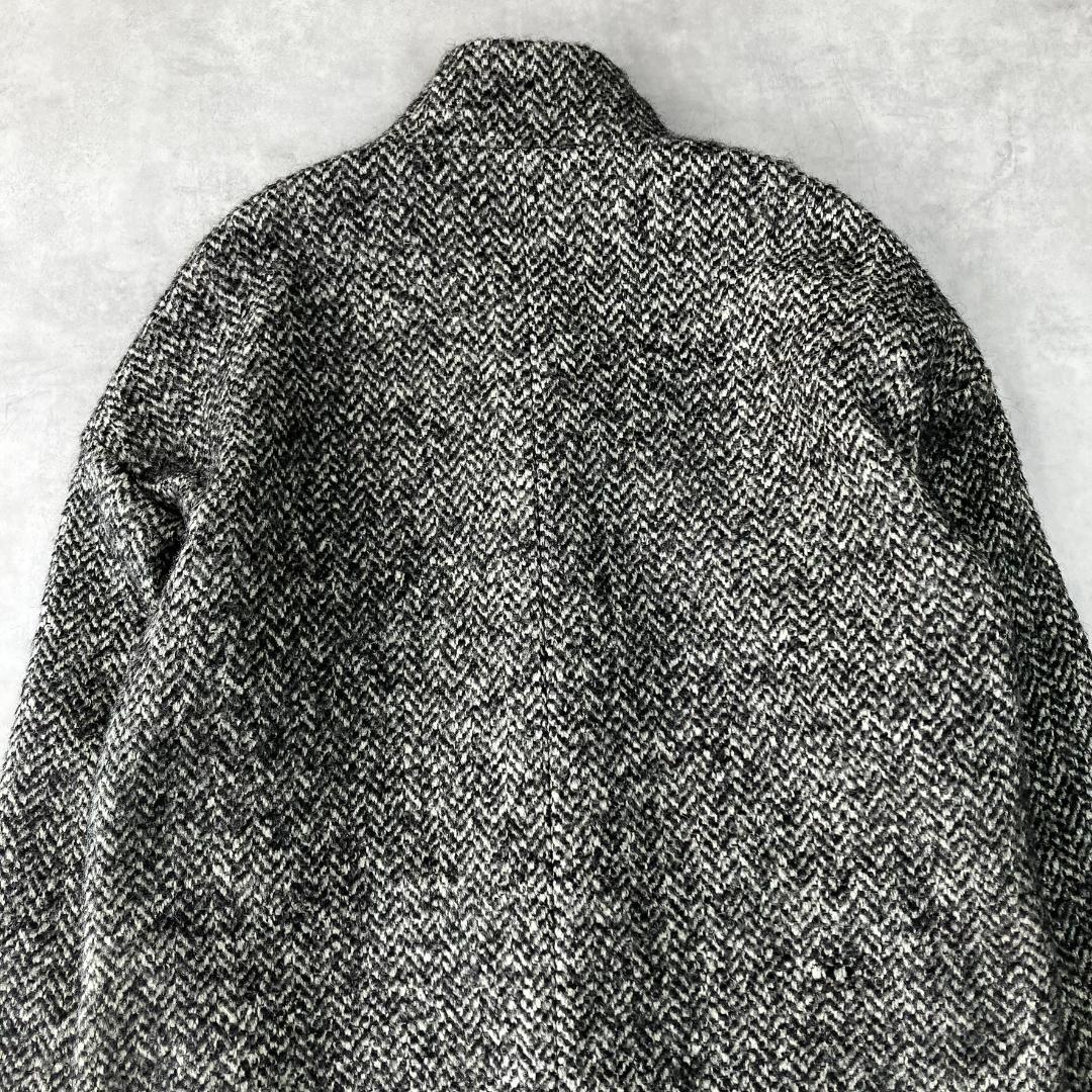 美品　デプレ　ウールアルパカツイードチェスターコート　800