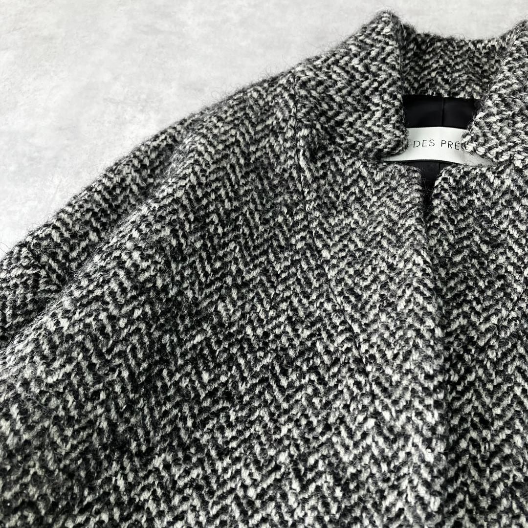 美品　デプレ　ウールアルパカツイードチェスターコート　800