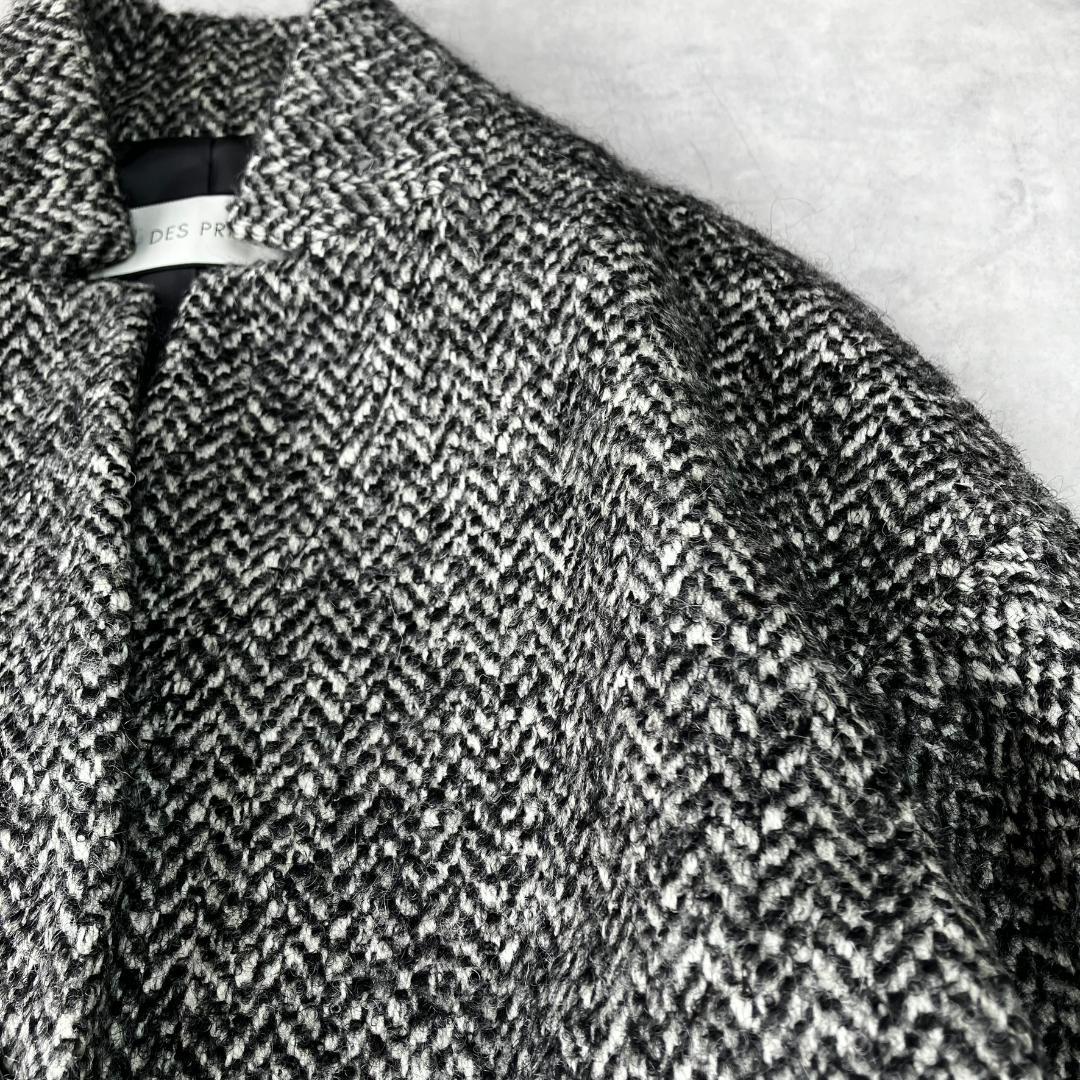 美品　デプレ　ウールアルパカツイードチェスターコート　800